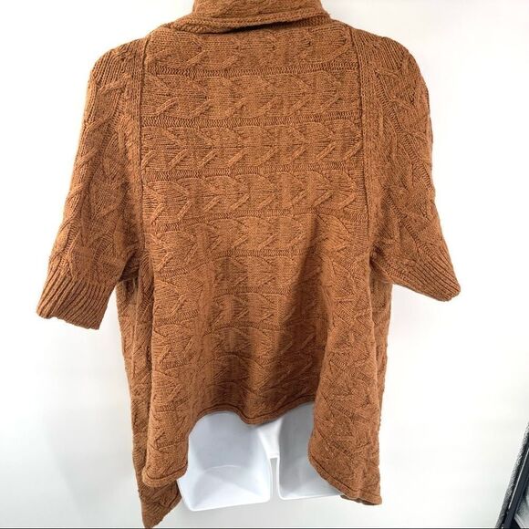 MM Couture Miss Me short sleeve sweater cable knit cardigan  wool large EUC - Picture 8 of 16